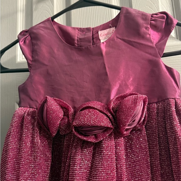 Camilla toddler dress eggplant/purple color has two linings in dress NWOTSize 4T - Picture 2 of 11